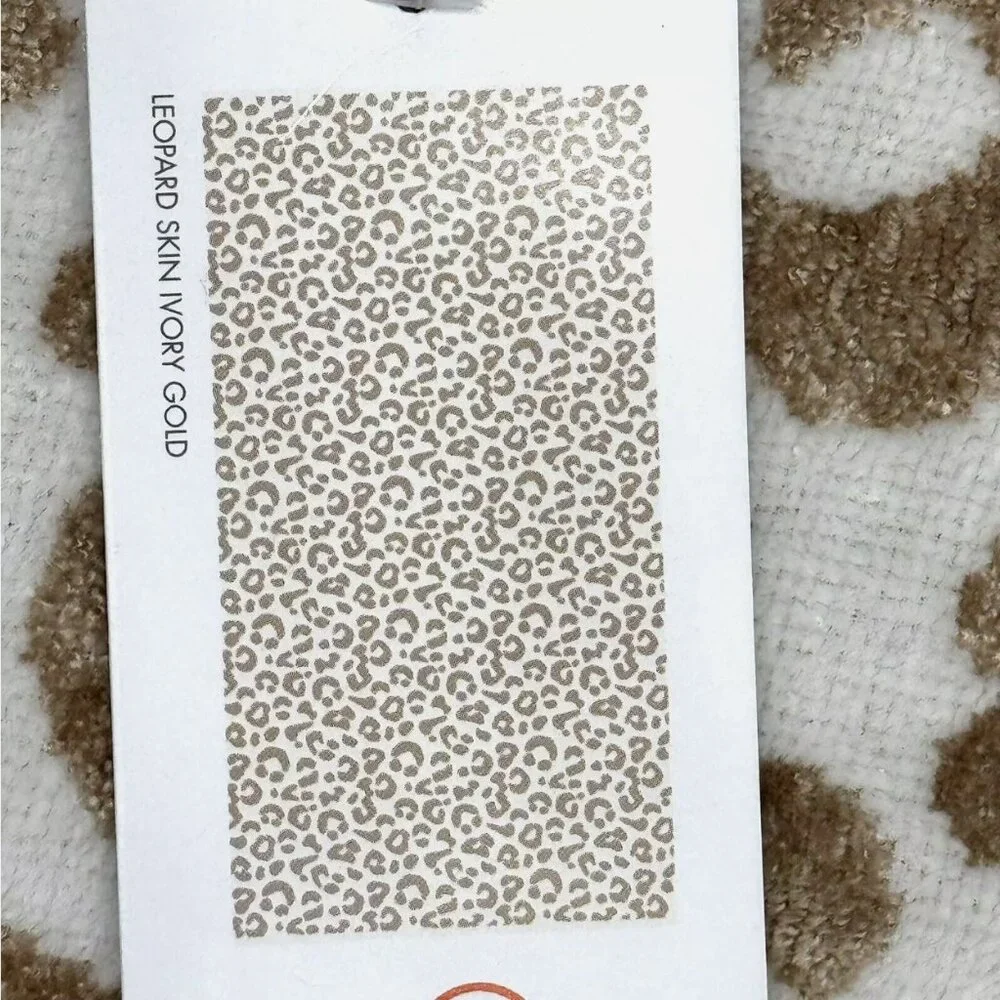 CARO Gold Leopard Print Beach Towel Oversized Luxury Spa Soft Cotton Viscose NEW